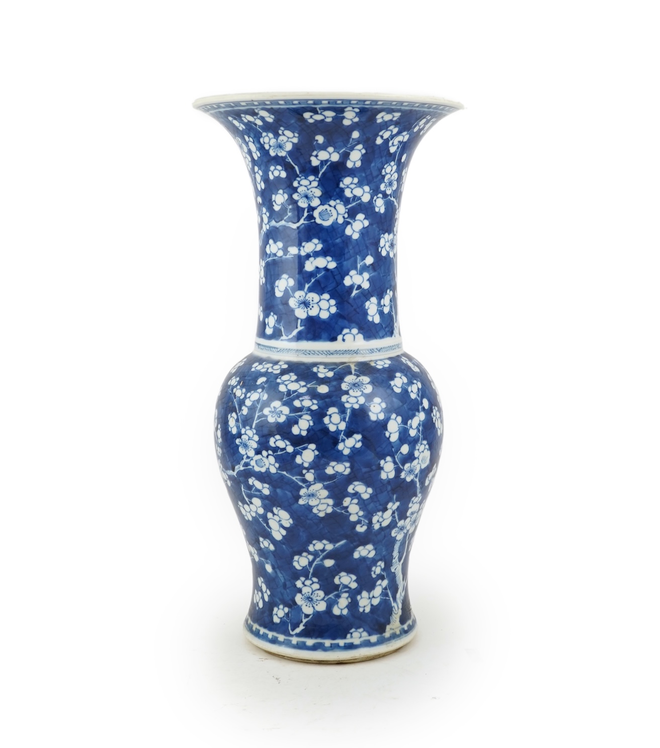 A Chinese blue and white yen-yen vase, Kangxi period